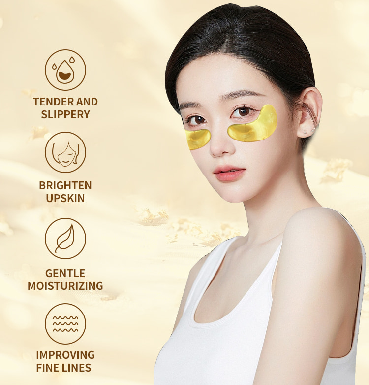 Snail Gold Crystal Eye Mask