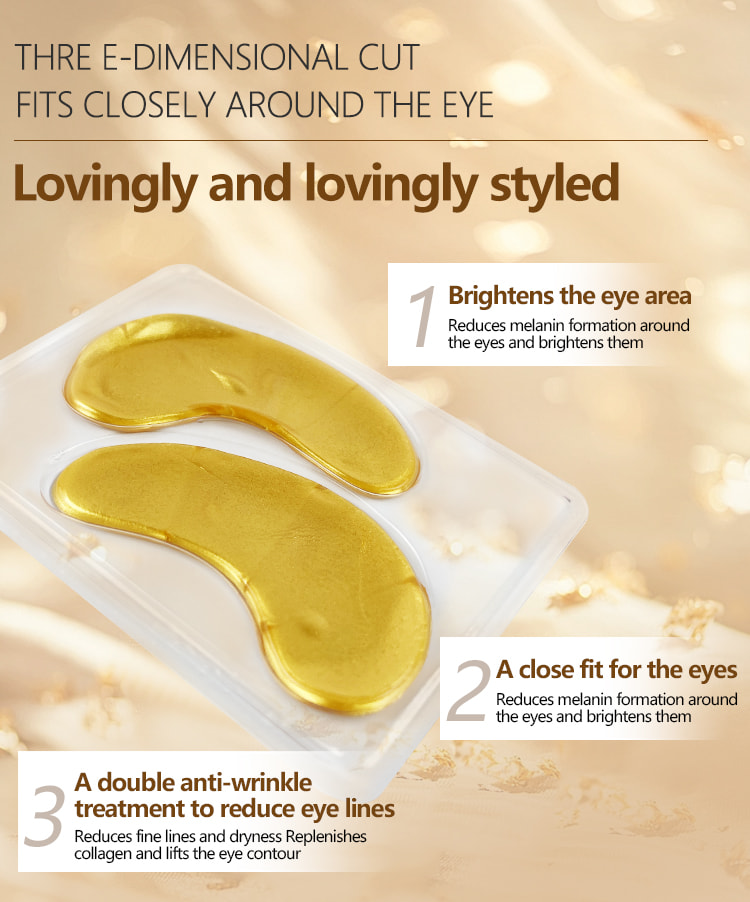 Snail Gold Crystal Eye Mask